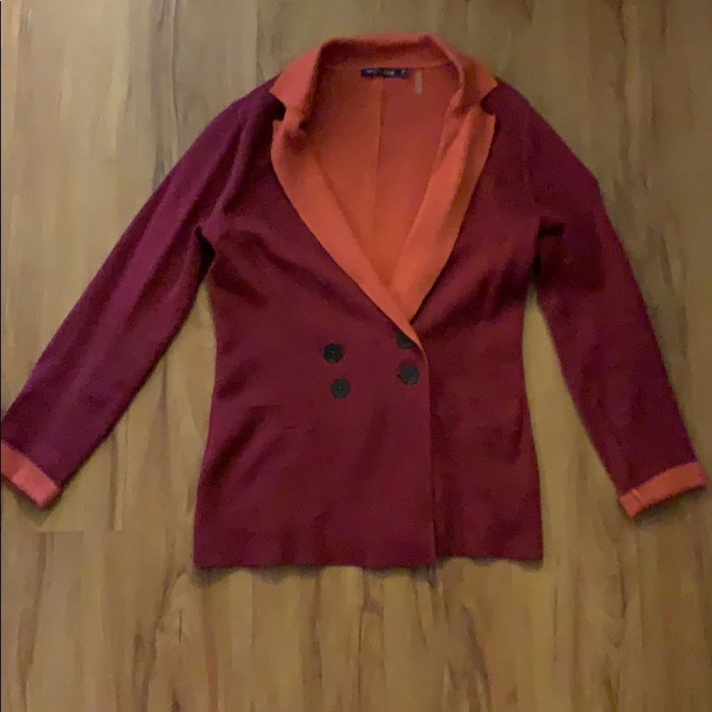 Nic + Zoe Red Sweater Cardigan
